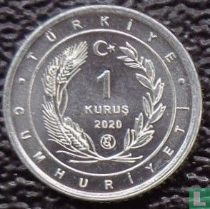 Turkije 1 kurus 2020 "Eurasian hoopoe" - Afbeelding 1