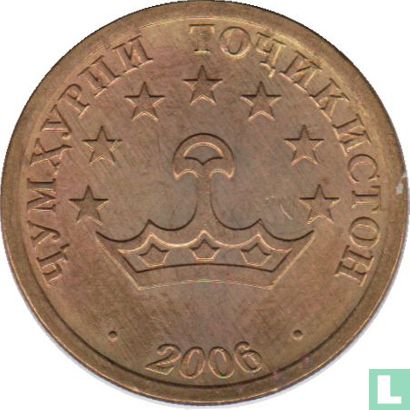 Tajikistan 25 dirams 2006 (brass plated steel) - Image 1