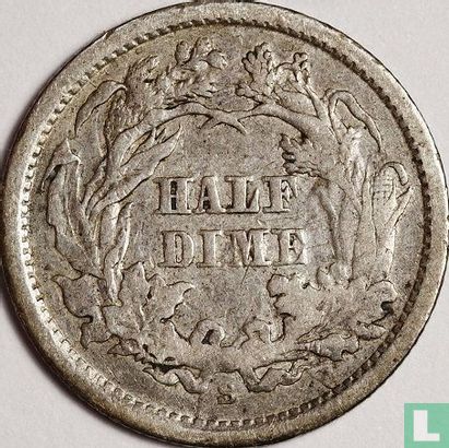 États-Unis ½ dime 1865 (S - type 1) - Image 2