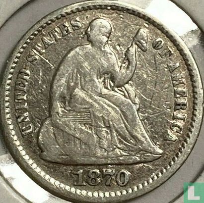 United States ½ dime 1870 - Image 1