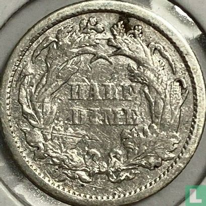 États-Unis ½ dime 1870 - Image 2