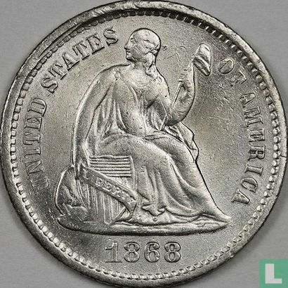 Vereinigte Staaten ½ Dime 1868 (S) - Bild 1
