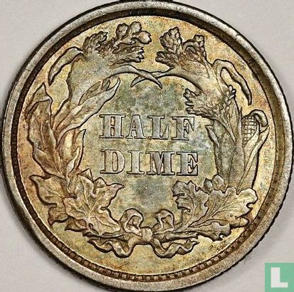 États-Unis ½ dime 1871 (sans lettre) - Image 2