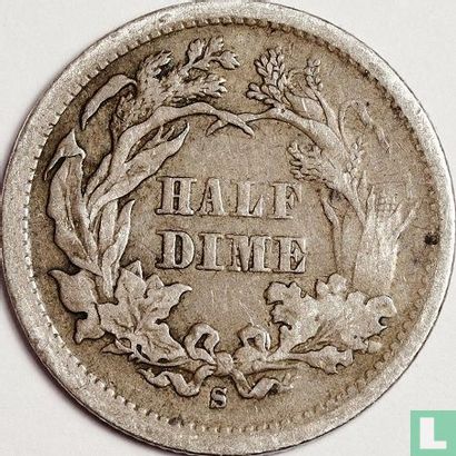 United States ½ dime 1872 (S under wreath) - Image 2