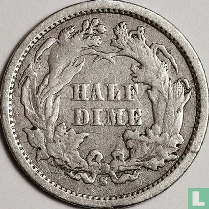 États-Unis ½ dime 1869 (S) - Image 2