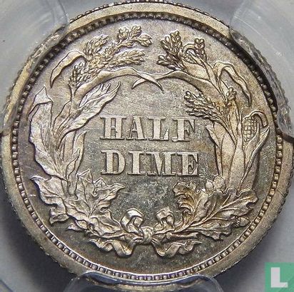 États-Unis ½ dime 1867 (sans lettre) - Image 2