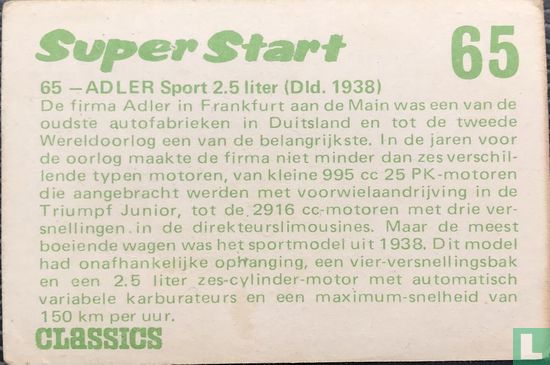 Adler Sport 2.5 liter - Bild 2