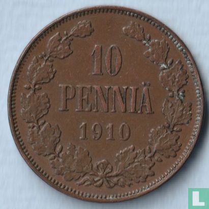 Finland 10 penniä 1910 - Image 1