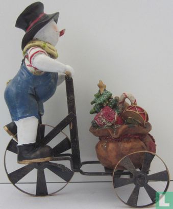 Snowman on bicycle - Image 3