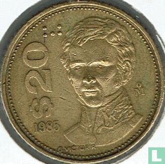Mexique 20 pesos 1985 (date large) - Image 1