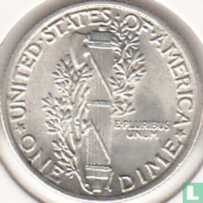 États-Unis 1 dime 1925 (sans lettre) - Image 2