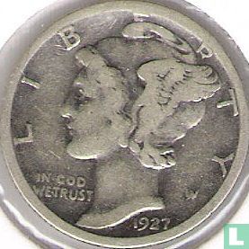 États-Unis 1 dime 1927 (S) - Image 1