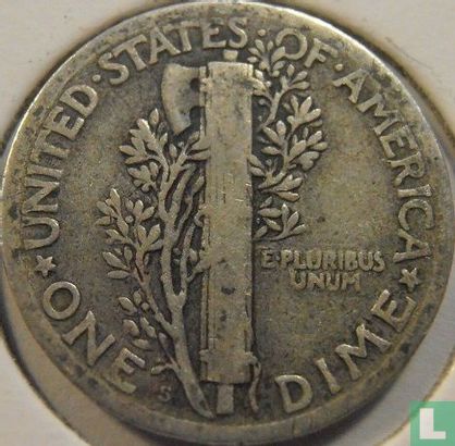 États-Unis 1 dime 1925 (S) - Image 2