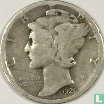 États-Unis 1 dime 1926 (D) - Image 1