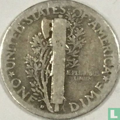 États-Unis 1 dime 1926 (D) - Image 2