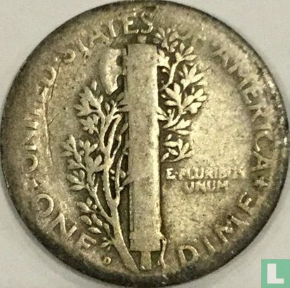États-Unis 1 dime 1925 (D) - Image 2