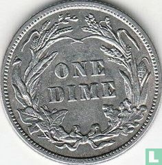États-Unis 1 dime 1916 (Barber dime - sans lettre) - Image 2