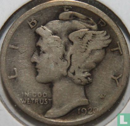États-Unis 1 dime 1920 (S) - Image 1