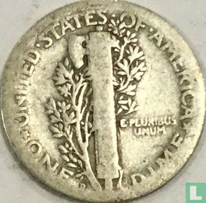 États-Unis 1 dime 1927 (D) - Image 2