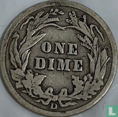 United States 1 dime 1914 (D) - Image 2