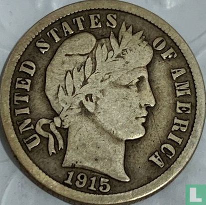 États-Unis 1 dime 1915 (sans lettre) - Image 1