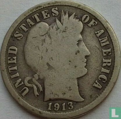 United States 1 dime 1913 (S) - Image 1