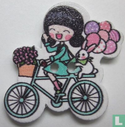 Knoop meisje op fiets - Bild 1