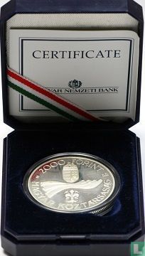 Hongarije 2000 forint 1996 (PROOF) "50th anniversary of Forint" - Afbeelding 3