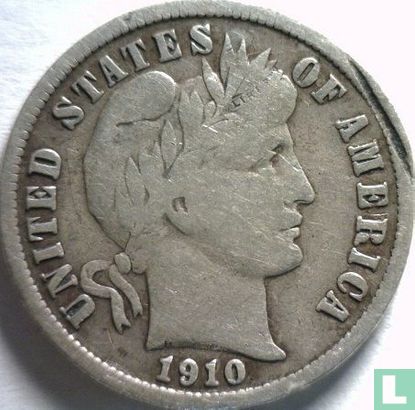 États-Unis 1 dime 1910 (sans lettre) - Image 1