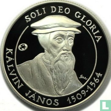 Hongarije 5000 forint 2009 (PROOF) "500th anniversary Birth of János Kálvin" - Afbeelding 2