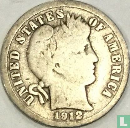 United States 1 dime 1912 (D) - Image 1