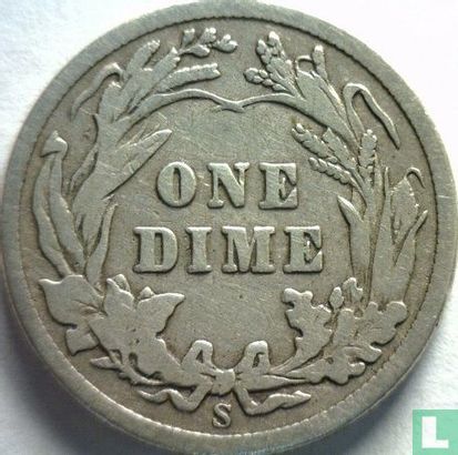 États-Unis 1 dime 1910 (S) - Image 2