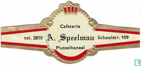 Cafetaria A. Speelman Musselkanaal - tel. 2810 - Schoolstr. 109 - Image 1