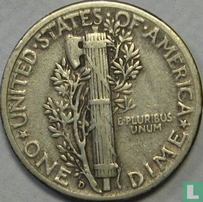 États-Unis 1 dime 1945 (D) - Image 2