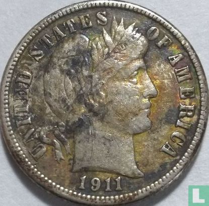 États-Unis 1 dime 1911 (S) - Image 1
