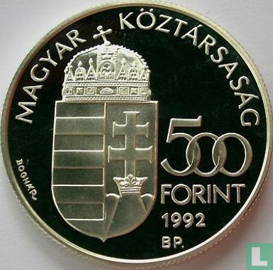 Ungarn 500 Forint 1992 (PP) "30 years Launching of Telstar 1 satellite" - Bild 1