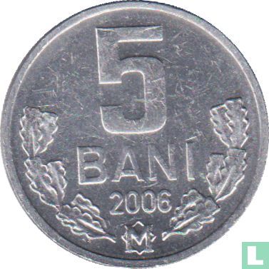 Moldavië 5 bani 2006  - Afbeelding 1