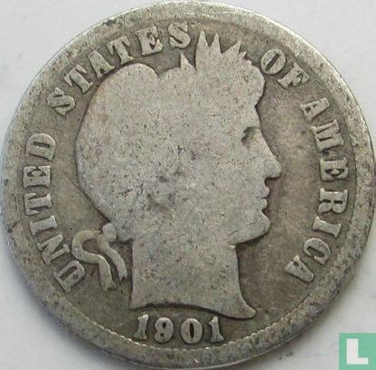 United States 1 dime 1901 (O) - Image 1