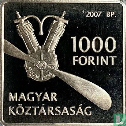 Hongarije 1000 forint 2007 (PROOF) "125th anniversary Birth of the mechanical engineer János Adorján" - Afbeelding 1