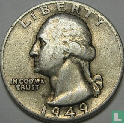 États-Unis ¼ dollar 1949 (D) - Image 1