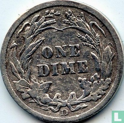 États-Unis 1 dime 1909 (D) - Image 2