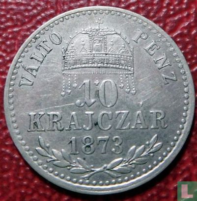 Hongarije 10 krajczár 1873  - Afbeelding 1