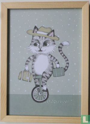 chat sur monocycle