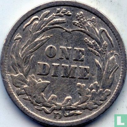 États-Unis 1 dime 1908 (D) - Image 2