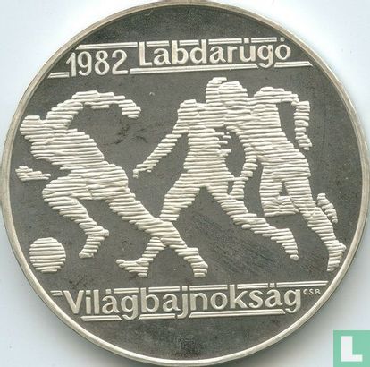 Hungary 500 forint 1981 (PROOF) "1982 Football World Cup in Spain - Football players" - Image 2