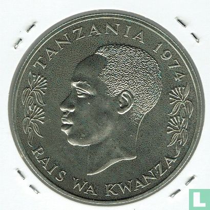 Tanzania 50 shilingi 1974 "Black rhinoceros" - Image 1