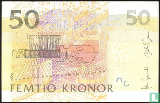 Suède 50 couronnes (200) 8 - Image 2