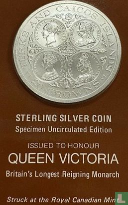 Turks- en Caicoseilanden 20 crowns 1976 "Queen Victoria" - Afbeelding 3