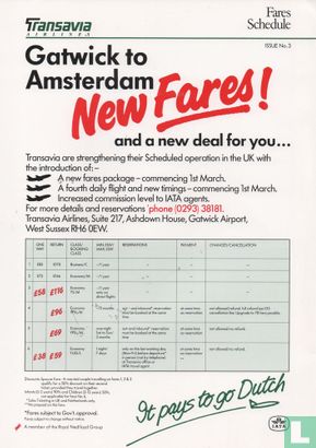 Transavia tarieven Londen-Amsterdam
