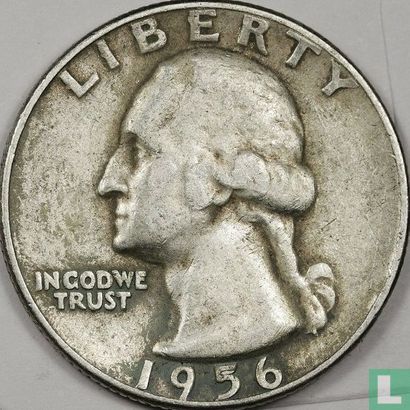 Vereinigte Staaten ¼ Dollar 1956 (doppelte Stange 5) - Bild 1